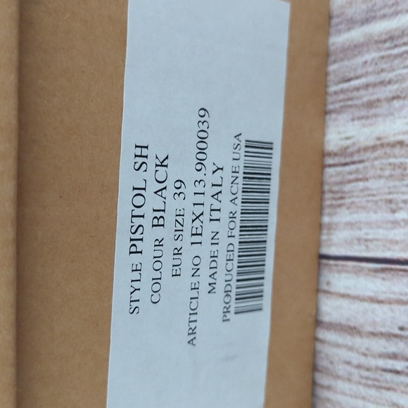 Acne Studios Pistol Short Boots (19389) Euro Size 39 - Picture 9 of 11